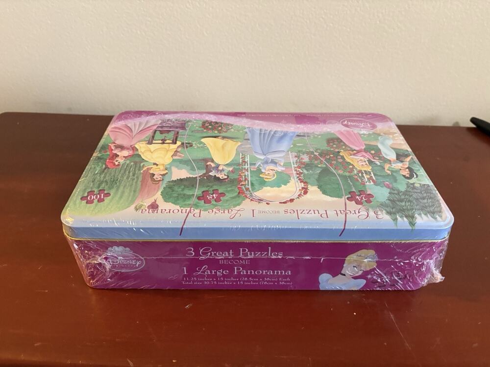 Disney Princess 3 Great Puzzles Become 1 Large Panorama [New and Factory Sealed]